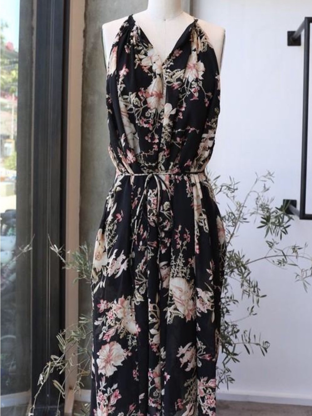 Black Floral Dress